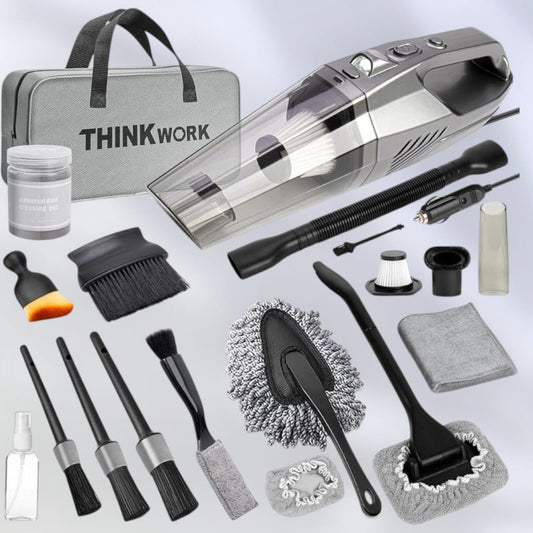 CleanMaster 8000 – 21-in-1 Car Cleaning Kit